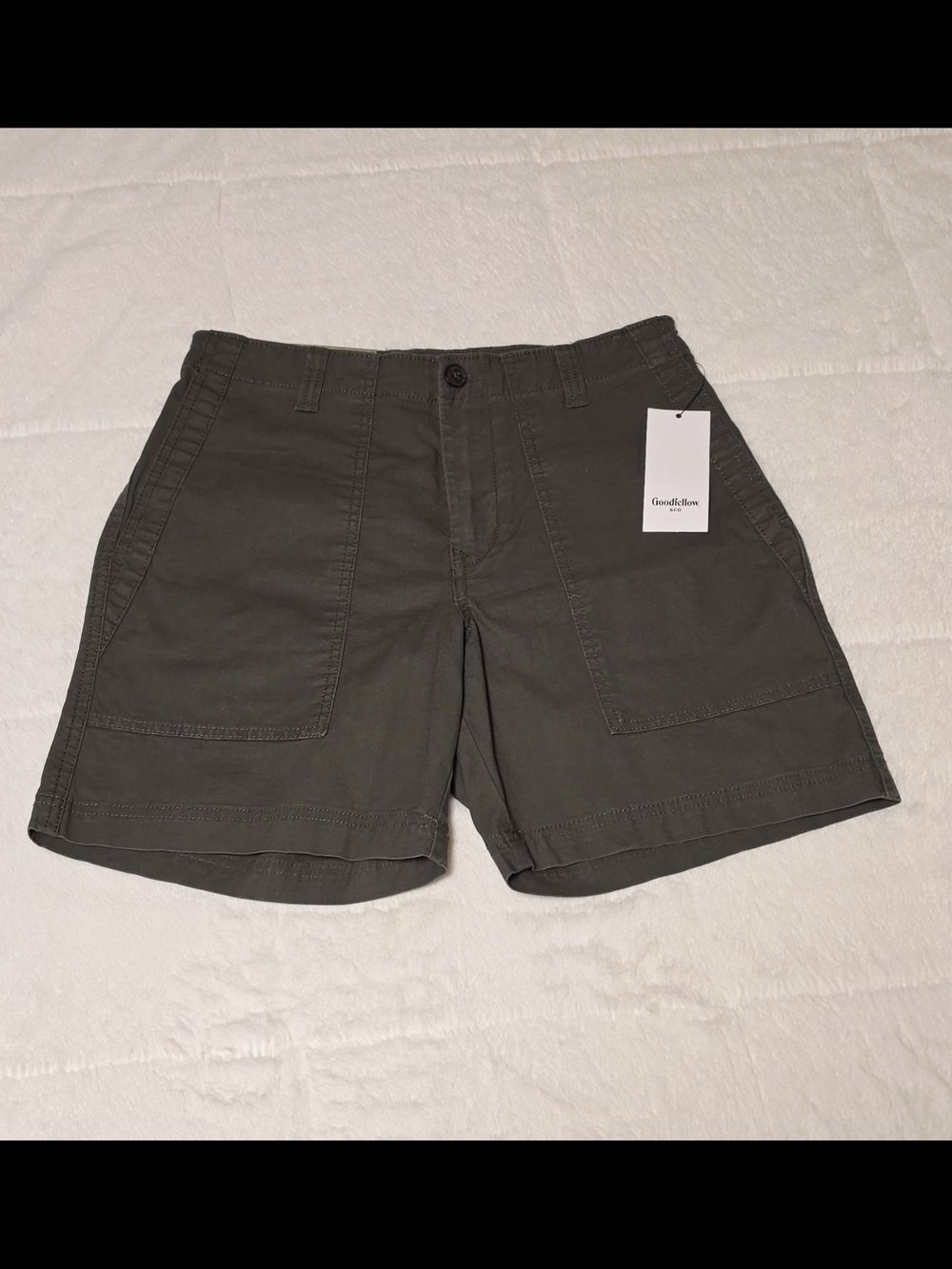 Goodfellow & Co Green Men's Utility Bermuda Shorts (TC-132)